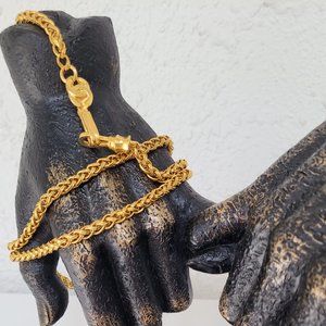 *Sold* Chanel Vintage CC Logo 24K Gold Plated Jewelry Necklace／Chain Belt